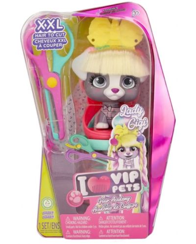 Set za igru IMC Toys Vip Pets - Modni psić s dugom kosom za frizure s dodacima, Lady Gigi - 1