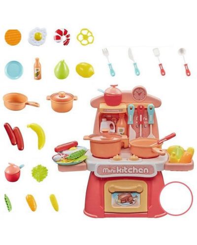 Set za igru Raya Toys - Mini kuhinja, koralj - 3
