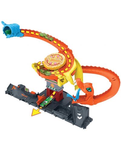 Set za igru Hot Wheels City - Zmija u pizzeriji, s kolicima - 5