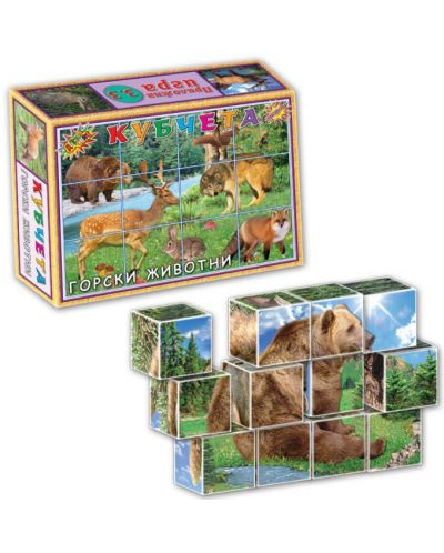 Igra s kockama – Šumske životinje, 12 komada - 1