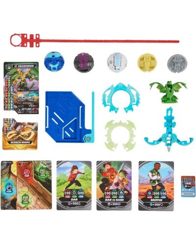 Set za igru Bakugan - Special Attack Ventri, Dragonoid, Titanium Bruiser, Titanium Trox, Smoke - 2