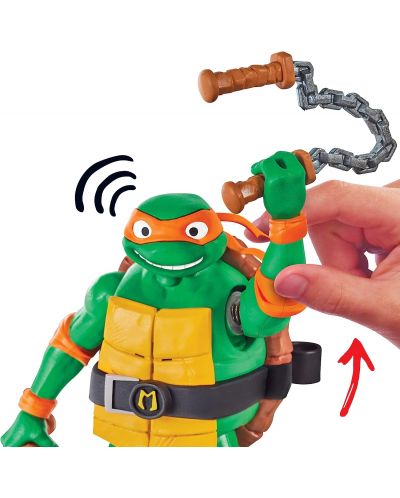 Interaktivna akcijska figura TMNT Mutant Mayhem - Michelangelo - 3