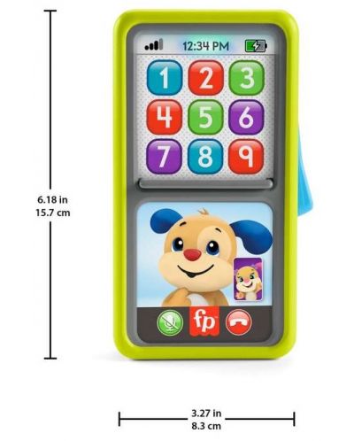 Interaktivna igračka Fisher Price - Dodirnite i kliznite pametni telefon - 2