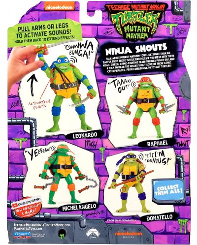 Interaktivna akcijska figura TMNT Mutant Mayhem - Michelangelo - 6