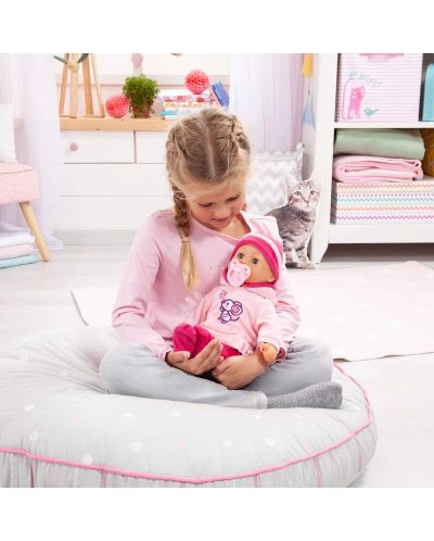 Interaktivna lutka Bayer First Words Baby - Ružičasta haljina s mišem, 38 cm - 4
