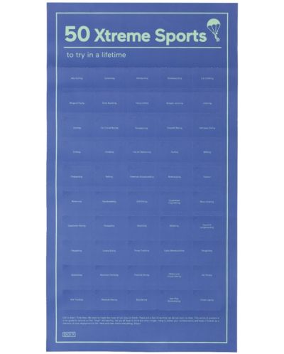 Interaktivni poster Doiy Design - 50 ekstremnih sportova - 1