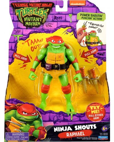Interaktivna akcijska figura TMNT Mutant Mayhem - Raphael - 5