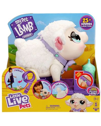 Interaktivna igračka Moose Little Live Pets - Snowy janje - 2