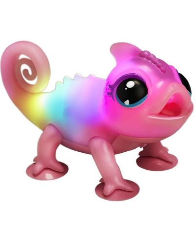 Interaktivna igračka Moose Little Live Pets - Kameleon, ružičasta - 4