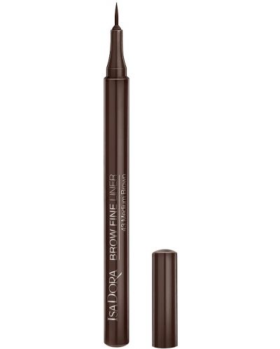IsaDora Ultra fina veganska olovka za obrve, 43 Medium Brown, 1.1 ml - 1