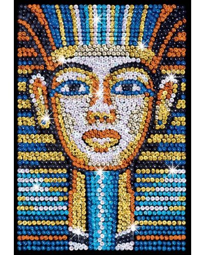 Kreativni set Sequin Art - Umjetnost šljokica, Tutankamon - 1
