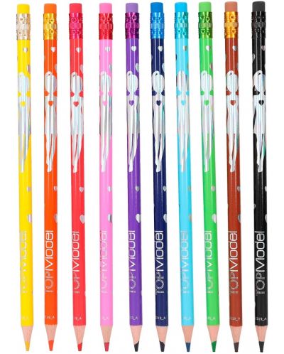 Izbrisive olovke u boji Depesche TopModel - 10 boja - 2
