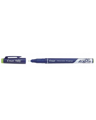 Izbrisiv fineliner flomaster s gumicom Pilot FriXion - Svijetlozelen, 0.45 mm - 1