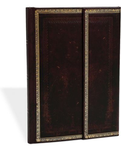 Kalendar-bilježnica Paperblanks Black Moroccan - Midi, 13 x 18 cm, 72 lista, 2024 - 1