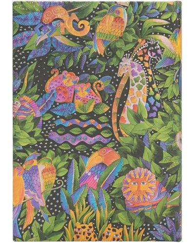 Kalendar-dnevnik Paperblanks Jungle Song - 13 х 18 cm, 80 listova, 2024 - 2
