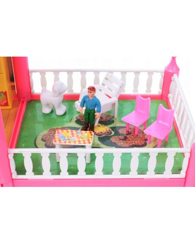 Kuća za lutke MalPlay - Lovely House sa 6 soba, namještajem i figurinama, 136 dijelova - 5