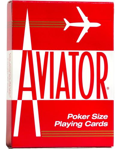 Igraće karte Aviator - Poker Standard index plava/crvena poleđina - 1