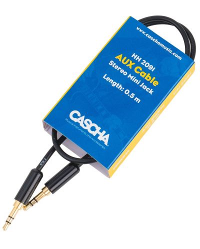 Kabel Cascha - HH 2091, 3.5mm, 0.5m, crni - 3