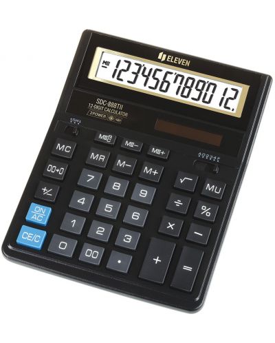 Kalkulator Eleven - SDC-888TII, 12 znamenki, crni - 1