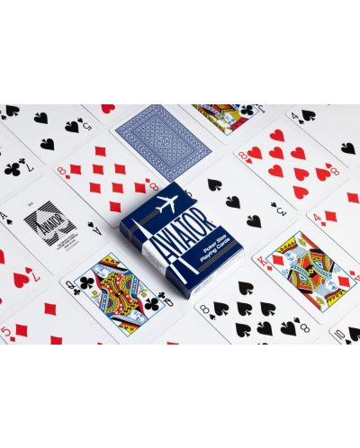 Igraće karte Aviator - Poker Standard index plava/crvena poleđina - 4