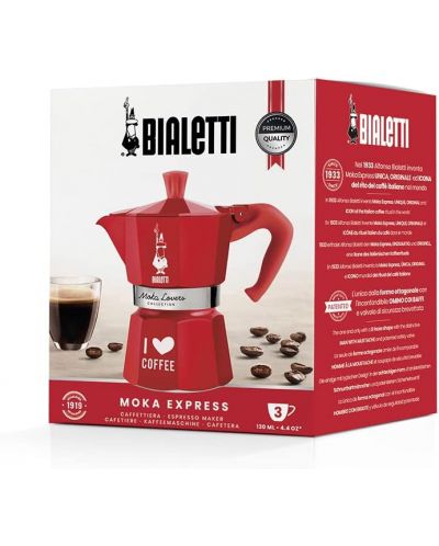 Kuhalo za kavu Bialetti - Moka Lovers, za 3 šalice, asortiman - 4