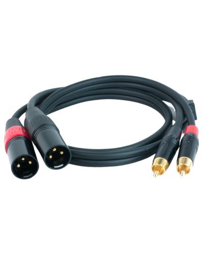 Kabel Master Audio - RCA930/1, 2x RCA/2х XLR, 1m, crni - 1