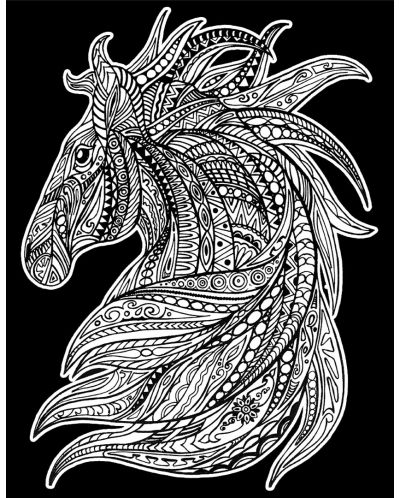 Slika za bojanje ColorVelvet - Divlji konj, 47 х 35 cm - 2