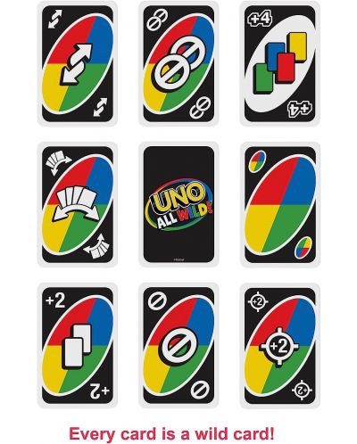 Karte za igranje Uno All Wild! - 2