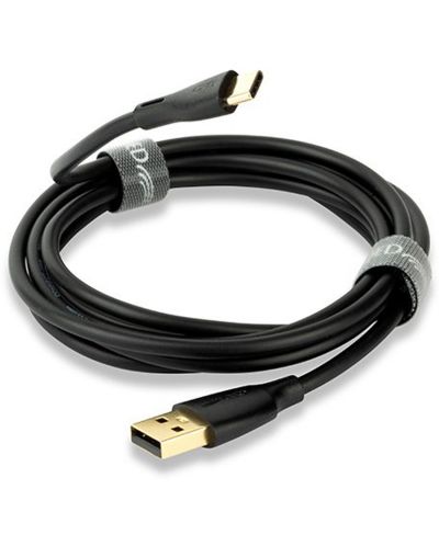 Kabel QED - Connect QE8187, USB-C/USB-A, 1.5m, crni - 1