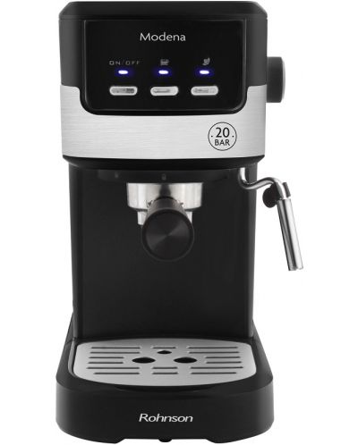 Aparat za kavu Rohnson - R-98010 Slim, 20 bar, 1.2l, crni/srebrnast - 1