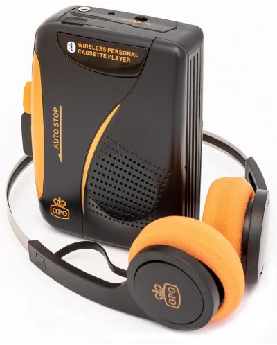 Kasetofon GPO - Cassette Walkman Bluetooth, crni/narančasti - 1
