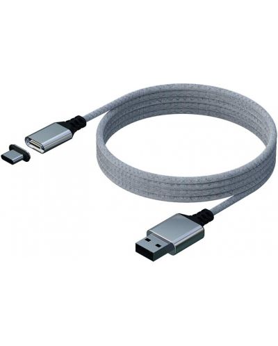 Kabel Konix - Mythics Premium Magnetic Cable 3 m, bijeli (PS5) - 3