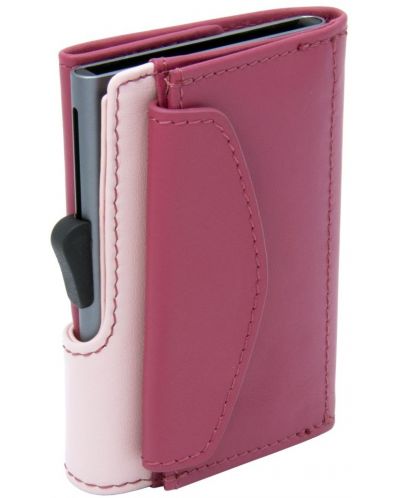 Držač kartice C-Secure - novčanik i pretinac za kovanice, ružičasto i ljubičasto - 2