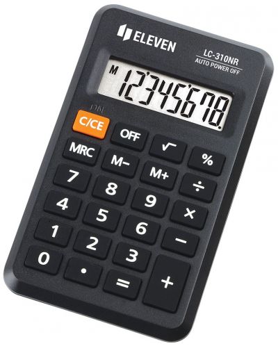 Kalkulator Eleven - LC-310NR, džepni, 8 znamenki, crni - 1