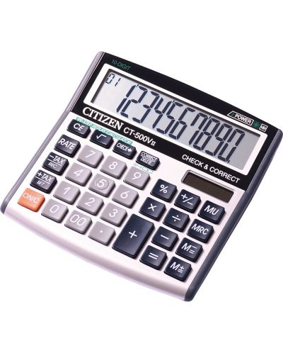 Kalkulator Citizen - CT500VII, stolni, 10-znamenkasti, bijeli - 1