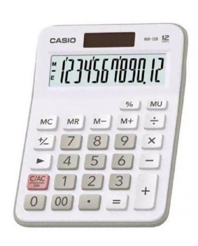 Kalkulator Casio - MX-12B-WE, stolni, 12-znamenkasti, bijeli - 1