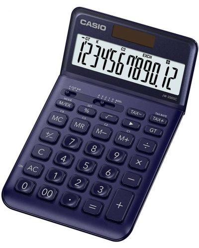 Kalkulator Casio - JW-200SC, 12 znamenki, tamnoplavi metalik - 1