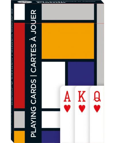 Karte za igranje Piatnik - tamni pravokutnici - 1