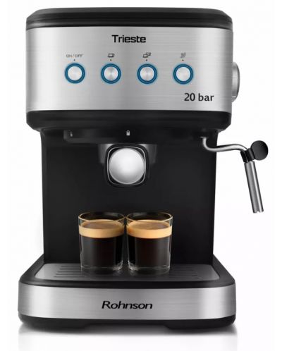 Aparat za kavu Rohnson - R-98020 Trieste, 20bar, 1.5l, srebrno/crni - 1