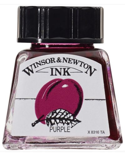 Tinta za kaligrafiju Winsor & Newton - Ljubičasta, 14 ml - 1