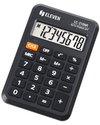 Kalkulator Eleven - LC-210NR, džepni, 8 znamenki, crni - 1