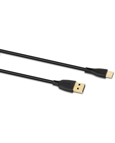 Kabel QED - Connect QE8187, USB-C/USB-A, 1.5m, crni - 2
