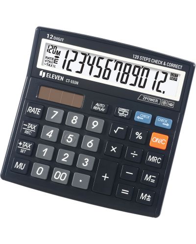 Kalkulator Eleven - CT-555N, stolni, 12 znamenki, crni - 1