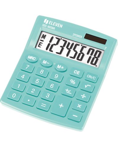 Kalkulator Eleven - SDC-805NRGNE, 8 znamenki, zeleni - 1