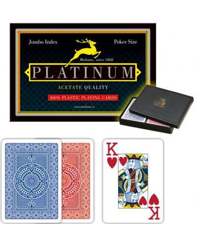 Karte za igranje Modiano - Acetate Poker 2 Jumbo Index - 1