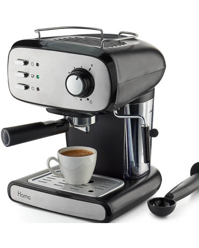 Aparat za kavu Homa - HCM-7520, 20 bara, 1,5 litara, crni/srebrnast - 1