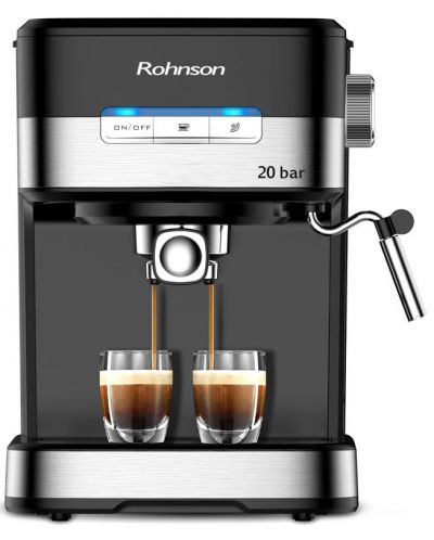 Aparat za kavu Rohnson - R-990, 20 bar, 1.5 l, crni/sivi - 1