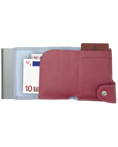 Držač kartice C-Secure - novčanik i pretinac za kovanice, XL, plavi i ljubičasti - 2