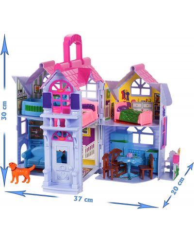 Kuća za lutke MalPlay - My Sweet Home sa 6 soba, namještajem i figurinama - 8