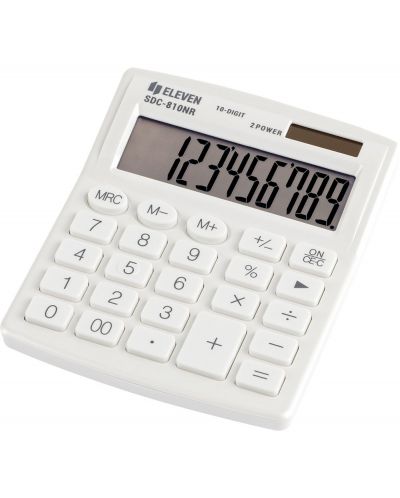 Kalkulator Eleven - SDC-810NRWHE, 10 znamenki, bijeli - 1